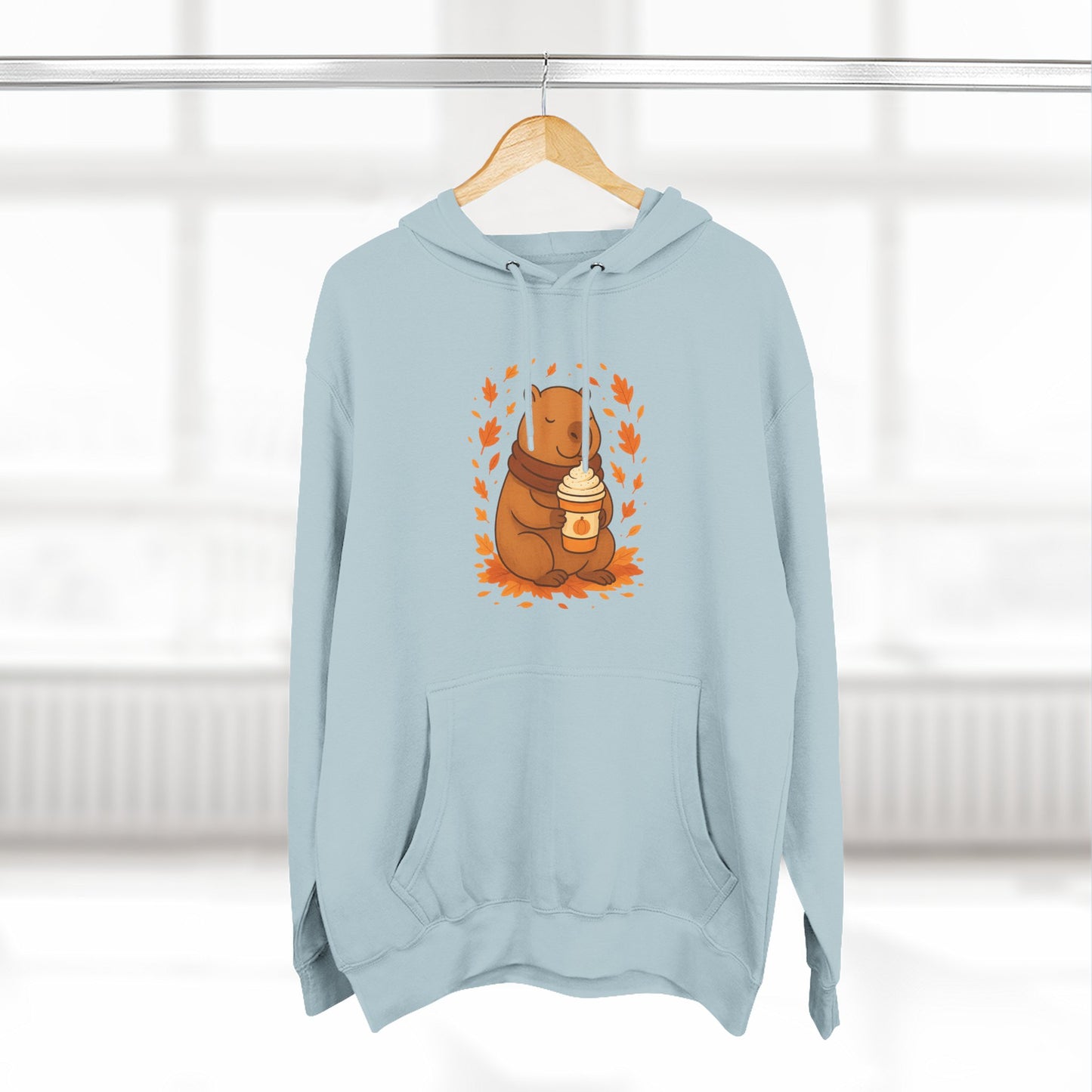 Cozy Capybara Fleece Hoodie | Autumn Fashion, Cute Sweatshirt, Fall Gift, Wildlife Lover, Comfortable Casual Wear