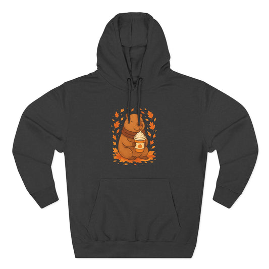 Cozy Capybara Fleece Hoodie | Autumn Fashion, Cute Sweatshirt, Fall Gift, Wildlife Lover, Comfortable Casual Wear