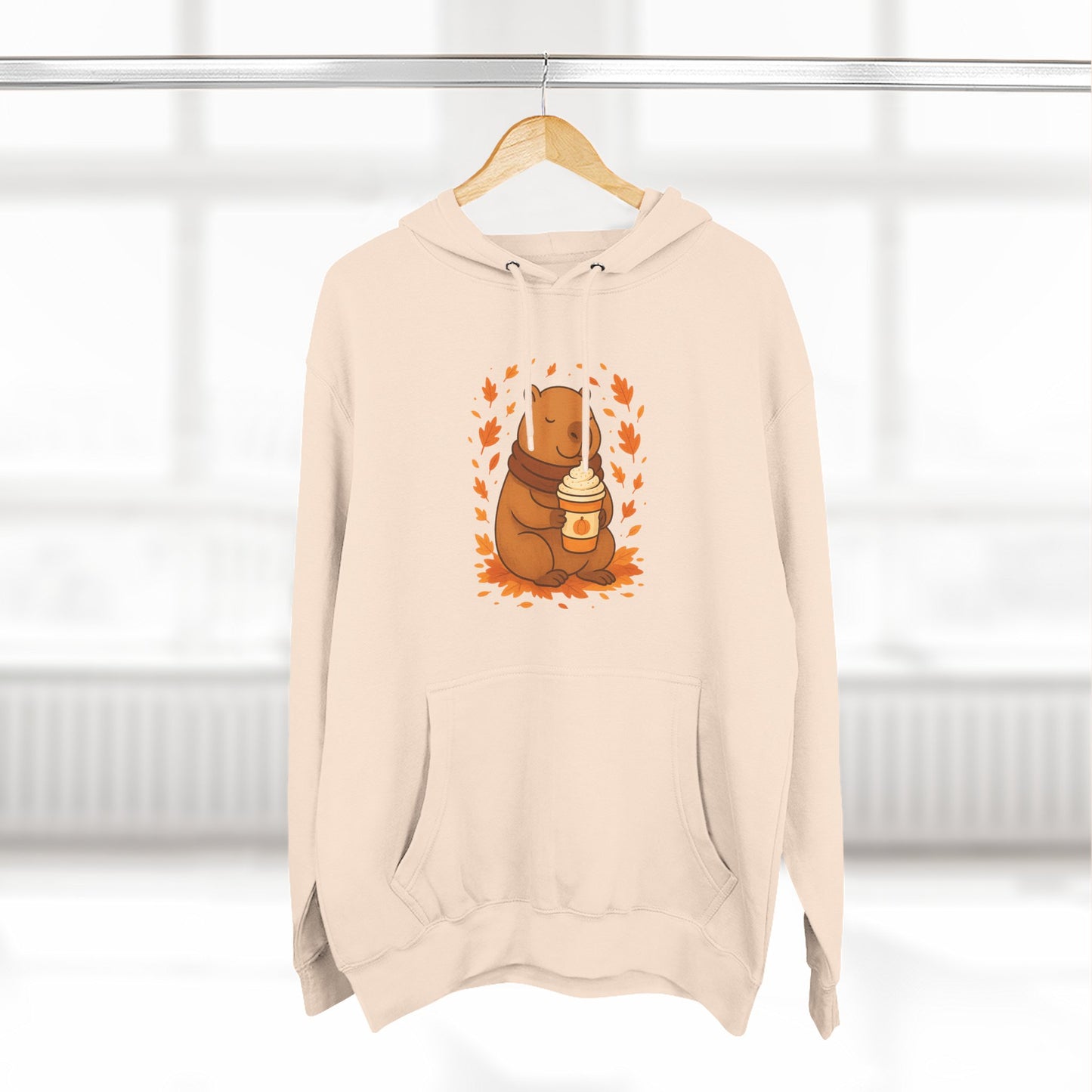 Cozy Capybara Fleece Hoodie | Autumn Fashion, Cute Sweatshirt, Fall Gift, Wildlife Lover, Comfortable Casual Wear
