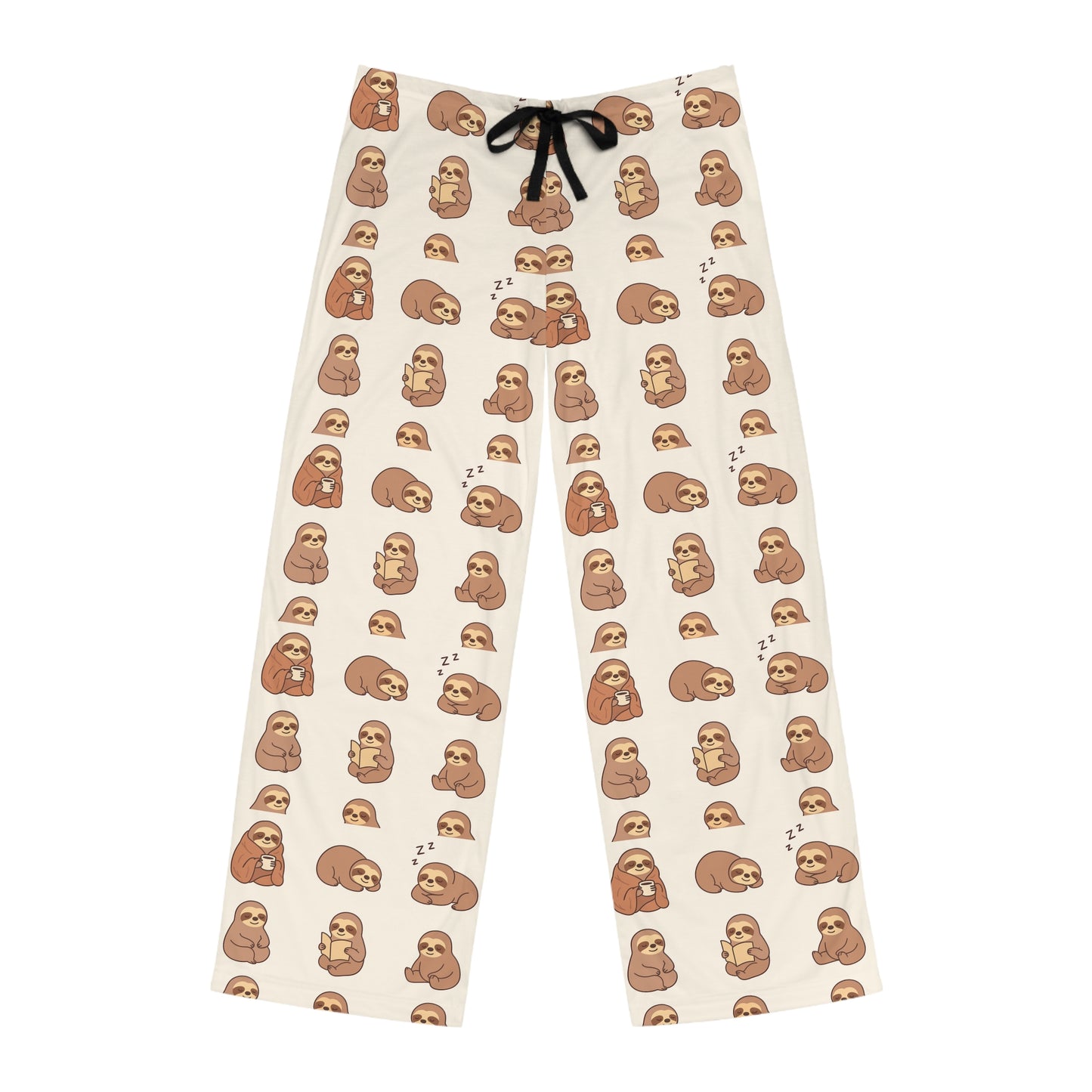 Cozy  Sloth Men's Pajama Pants, Funny Loungewear, Gift for Him, Relaxation Pants, Sleepwear for Adults