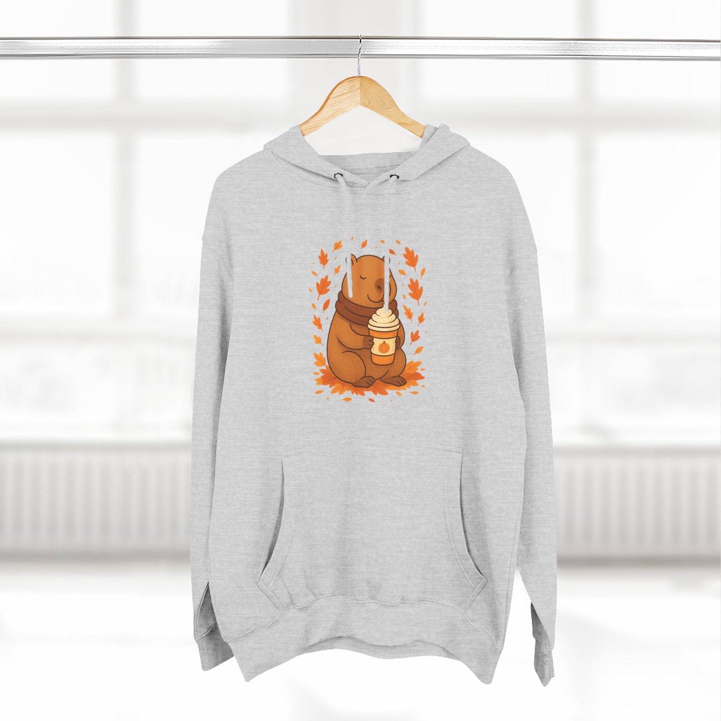 Cozy Capybara Fleece Hoodie | Autumn Fashion, Cute Sweatshirt, Fall Gift, Wildlife Lover, Comfortable Casual Wear
