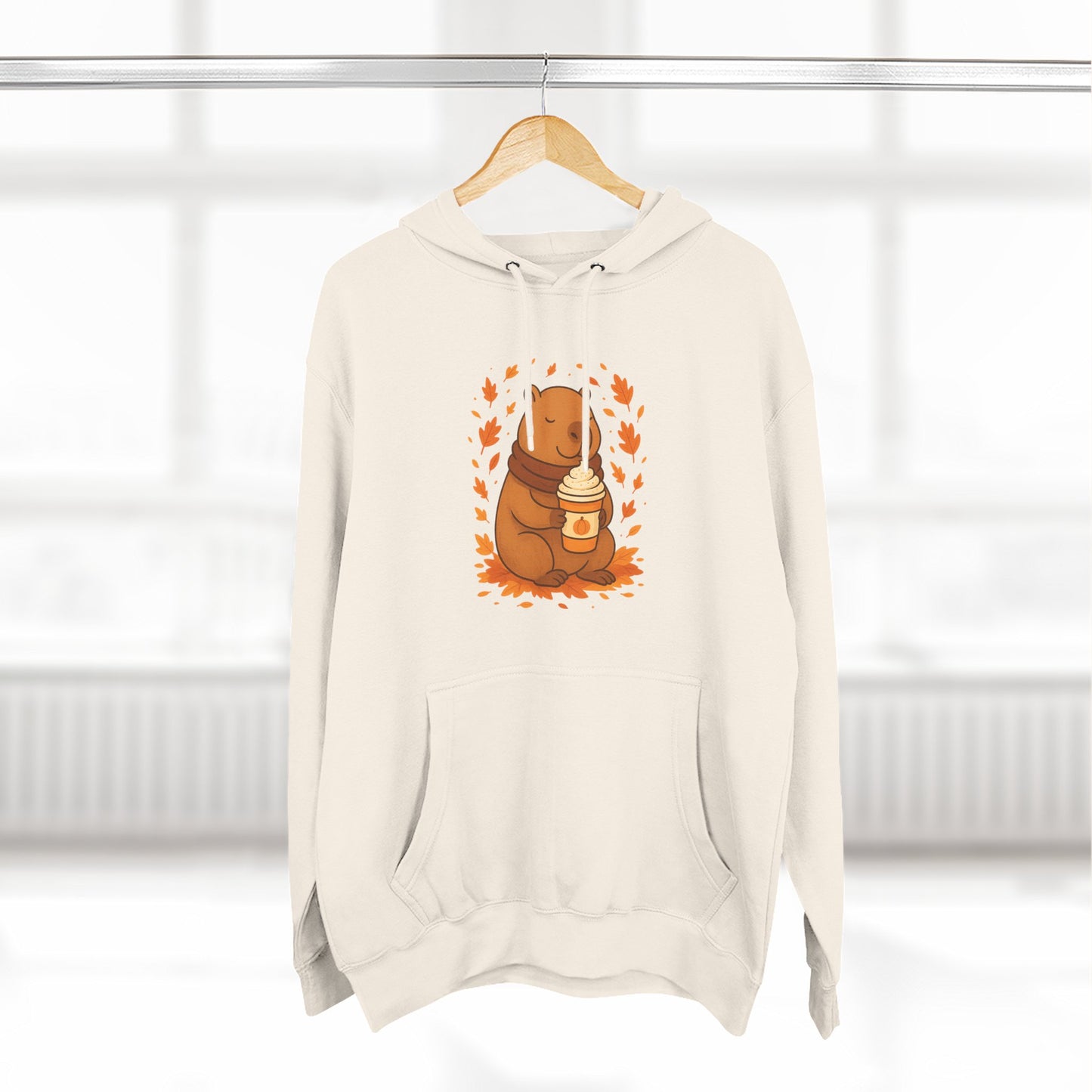Cozy Capybara Fleece Hoodie | Autumn Fashion, Cute Sweatshirt, Fall Gift, Wildlife Lover, Comfortable Casual Wear