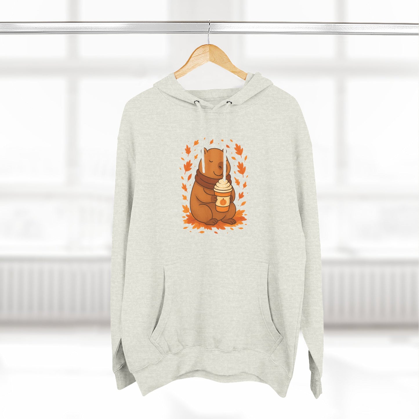 Cozy Capybara Fleece Hoodie | Autumn Fashion, Cute Sweatshirt, Fall Gift, Wildlife Lover, Comfortable Casual Wear